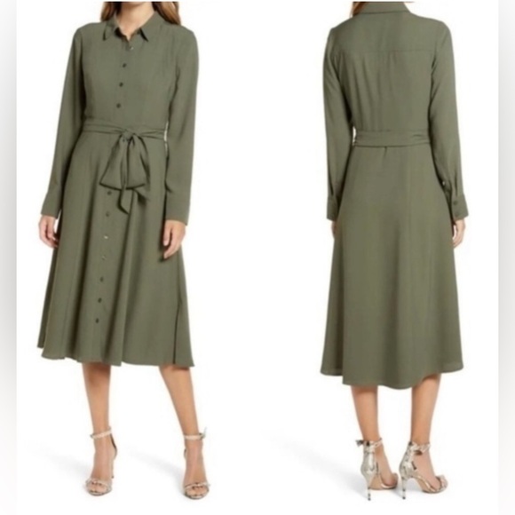 Rachel Parcell Dresses & Skirts - Rachel Parcell Olive Shirt Dress